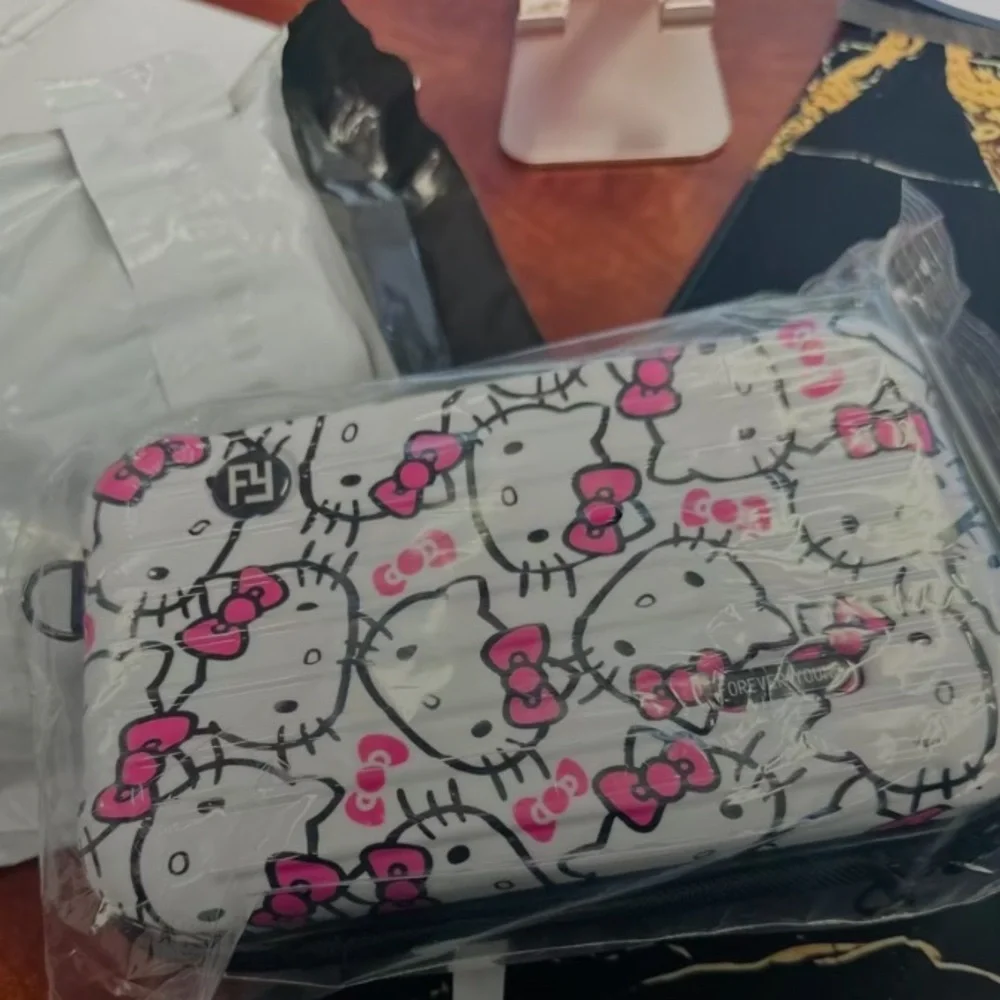 FIRST OFFER GETS IT Brand New Hard Case Hello Kitty Crossbody/Wristlet Purse - Picture 3 of 3